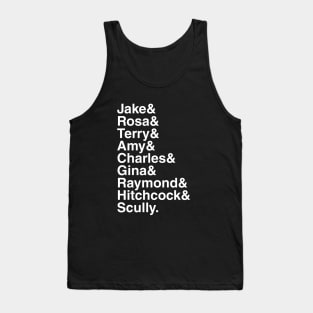 Brooklyn 99 - Jake & Rosa & Terry & Amy & Charles & Gina & Raymond & Hitchcock & Scully. (White) Tank Top